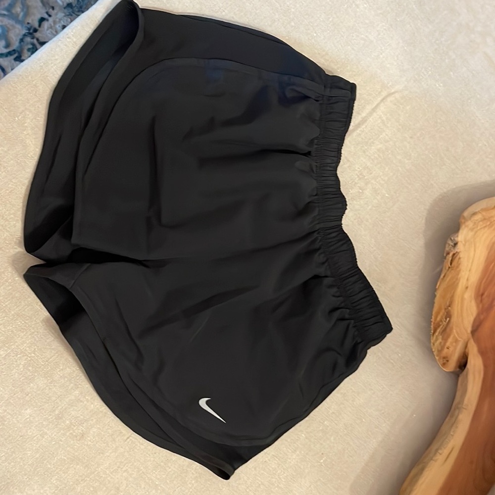 Nike women’s medium, dry fit, black shorts, 3 inch inseam